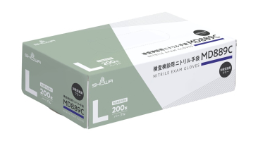 パッケージ画像（検査検診用ニトリル手袋 MD889C_L）